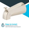 EZ-FLO 5 Inch Zinc Bath Tub Diverter Spout, 1/2 Inch
