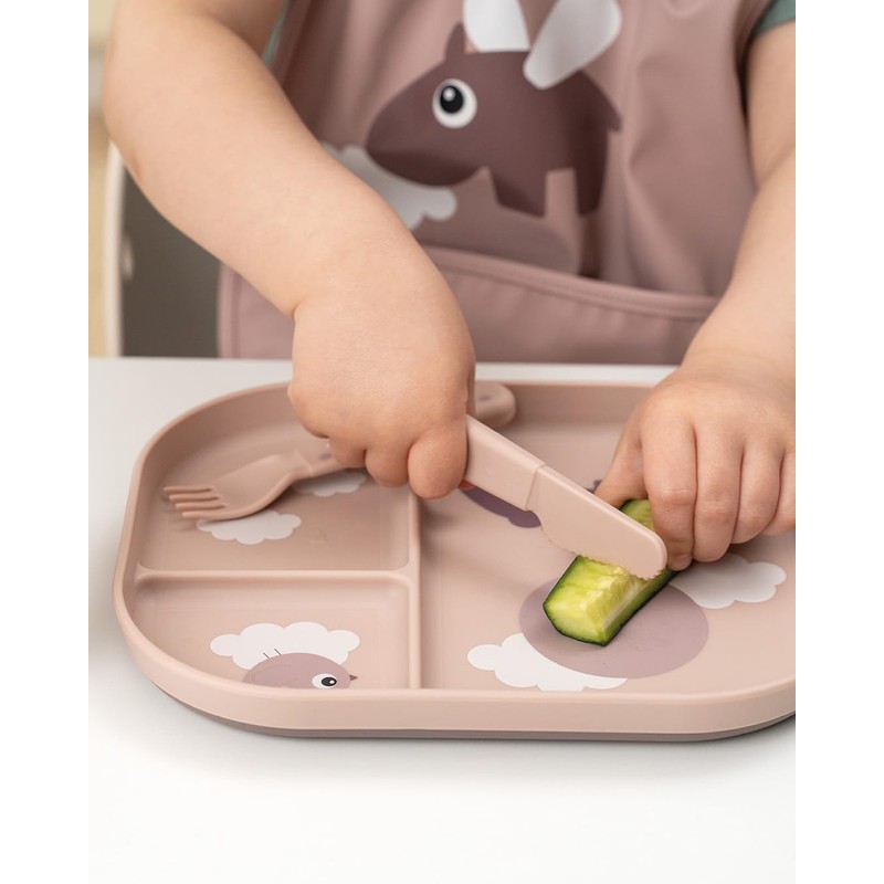 Done by Deer Foodie Children's Plate with Dividers - Children's