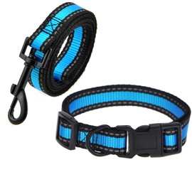 Mile High Life | Reflective Dog Collar Leash Set | Small Dog Collar Leash Set | Medium Dog Collar Leash Set | Adjustable Collar Leash Set (11 Colors)