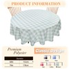 Round Gingham Tablecloths Polyester 60 Inch Diameter, Checkered Table Cloth