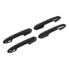 4pcs Gloss Black Carbon Fiber Style Exterior Door Handle Cover