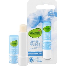 alverde Natural Cosmetics Set of 2 Lip Balm: Sensitive Lip Balm for Brittle, Dry & Cracked Lips (4.8 g) + ITS's Cold Outside Lip Balm Stick Protects Sensitive Lips (4.8 g), 9.6 g