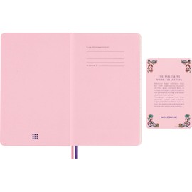 Moleskine Sakura Lined Notebook with Hard Cover and Elastic Closure, 176 Pages, Large Format 13 x 21 cm, Limited Edition