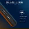 Beard Straightener for Men, Anti-Scald Cordless Heated Comb, Black