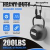 36 Inch Adjustable Bungee Cords with Hooks, 6 Pcs Black