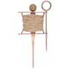 FAL Steel Copper Plated Garden String Row Marker