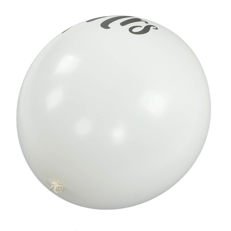 6 Pcs Balloons 36in MR MRS Letters Printed White Giant