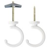 Aidoclip 2PCS Ceiling Hooks for Hanging Plants,Heavy Duty Plant Swag