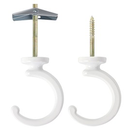 Aidoclip 2PCS Ceiling Hooks for Hanging Plants,Heavy Duty Plant Swag Hooks,Hanging Planter Wall Hook, Indoor and Outdoor Plant Hangers
