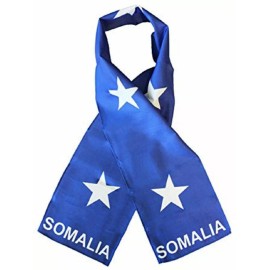 RFCO Somalia Country Lightweight Flag Printed Knitted Style Scarf 8"x60"