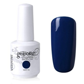 Vishine Gelpolish Lacquer Shiny Color Soak Off UV LED Gel Nail Polish Professional Manicure Royal Blue(1520)