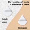 Bzzerumy Pack of 30 Triangle Makeup Powder Puffs, Powder Puff,