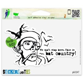 Bat Country Vinyl Car Bumper Window Sticker 3" x 2"