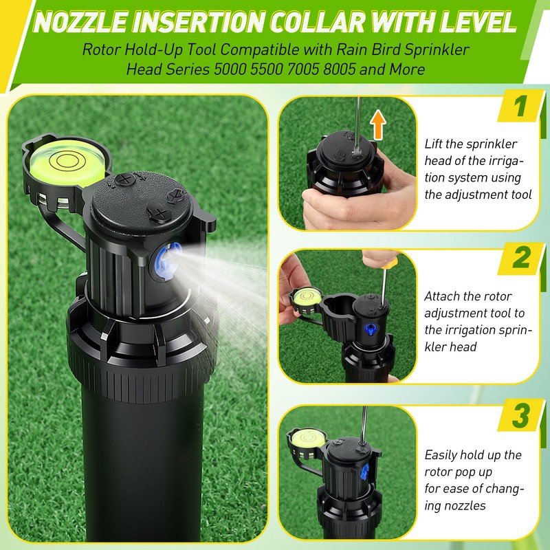 Gulfmew 3 Pcs Sprinkler Head Tool Compatible with Rain Bird