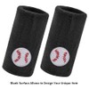 GOGO 2 Pcs Thick Wristband Terry Cloth Sports Sweatband -