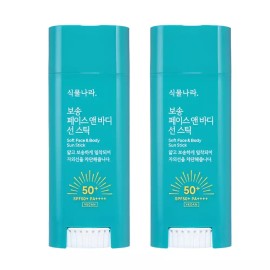 PlantNara 식물나라 보송 페이스 앤 바디 선스틱 x 2개 Plant Kingdom Fluffy Face and Body Sun Stick x 2