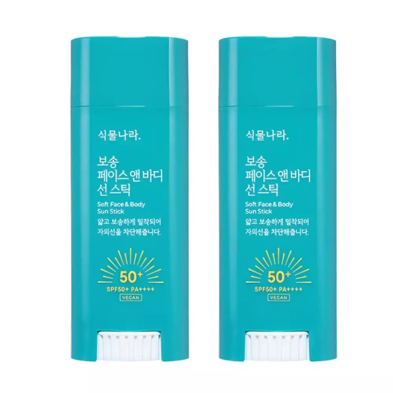PlantNara 식물나라 보송 페이스 앤 바디 선스틱 x 2개 Plant