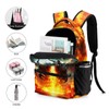 ZCJB-WSRY Cute Dragon School Backpack with Lunch Box & Pencil
