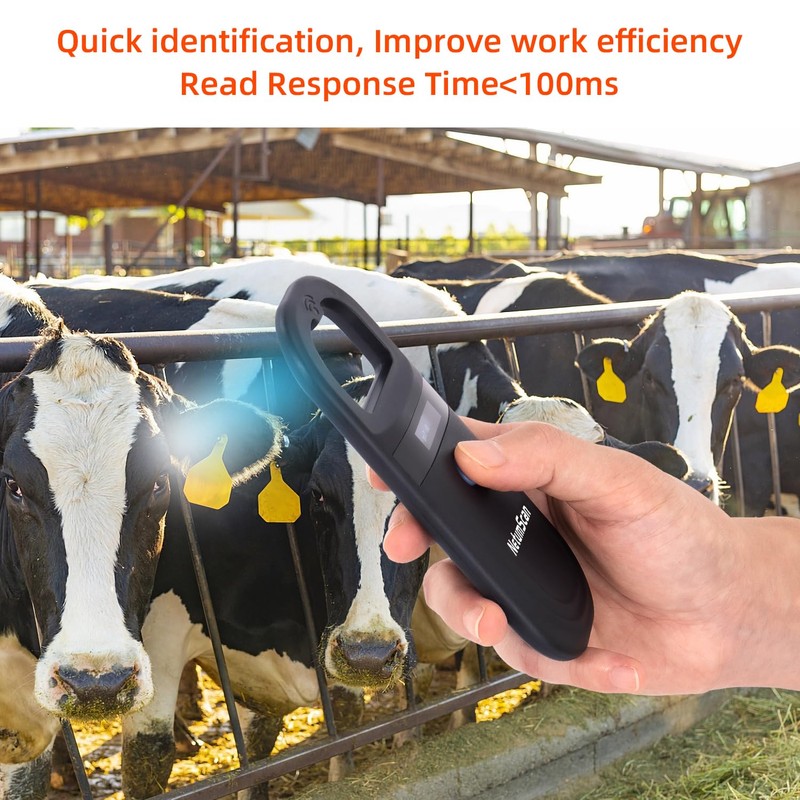 NetumScan Upgraded Pet Microchip Reader Scanner, 256 Data Storage Animal