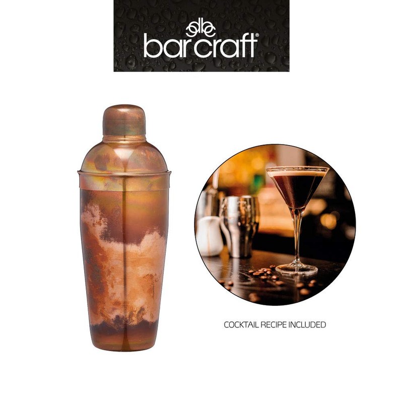 BarCraft Luxury Stainless Steel Cocktail Shaker, 700 ml (1.25 pts)