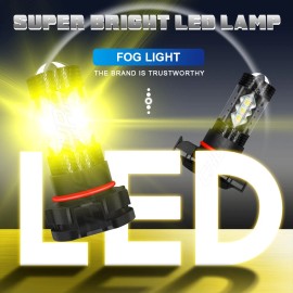 CHUSYYRAY 2X 3000K YELLOW LED FOG LIGHT BULBS KIT FOR FORD ESCAPE 2008 2009 2010 2011 2012