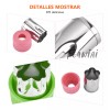 Feawiai 12 Mini Cortadores Moldes De Frutas Verduras Galletas