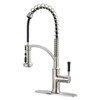GUUKAR Kitchen Faucet with Pull Down Sprayer, Single Handle Brushed