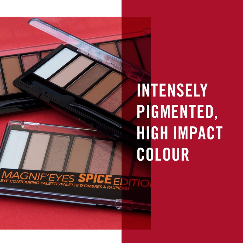 Rimmel Magnif'eyes 12 Pan Eyeshadow Palette, Spice Edition, 14 g