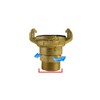 Brass GEKA Type Hose Quick Connect Adapter Claw Fitting Pipe