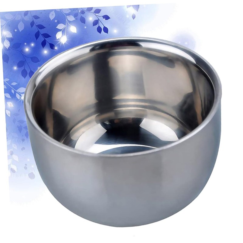 TOVINANNA Shaving Bowl for Men Stainless Steel Shaving Soap Cup
