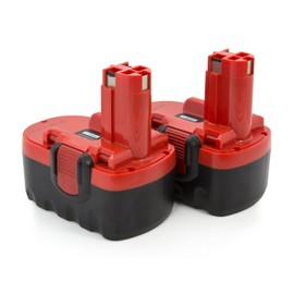 2 Pack ExpertPower 18v 2000mAh NiMh Battery for Bosch BAT025 BAT026 BAT160 BAT180 BAT181 3453-01 35618 3860K 52318B GDR 18 V GDS 18 V