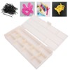 Rubber Bands Clip Storage Box Jewelry Earrings Organizer Hairdressing Tool