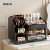 UFORU Makeup Organizer for Vanity with Brush Holder, Countertop Skincare