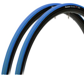 Panaracer Clincher Tire Set of 2 [700 x 23C] Category S2 F723-CATS-L2 Blue/Black Side (For Road Bikes, Cross Bikes, Commuting, City Riding, Touring, Long Ride)