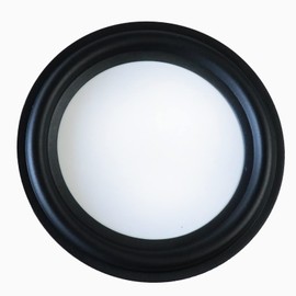 SPATHIPHYLLUM 2pcs Black Color 4” Rubber Speaker Edge Surround Rings Replacement Parts for Speaker Repair or DIY (4")