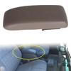 ANTUKO Oak Tan Car Leather Front Center Console Armrest Lid