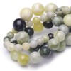 Chicager 8mm Natural Stone Beads for Jewelry Making,Green Vine Jasper