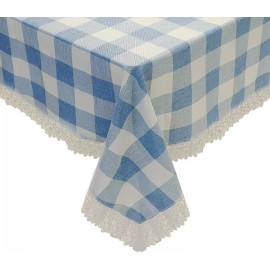 Mantel Rectangular Elegante Antiarrugas Comedor 152x213 Cm