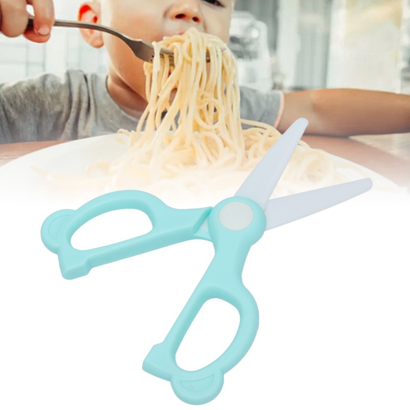 Baby Food Ceramic Scissors Infant Feeding Aid Scissors Portable for