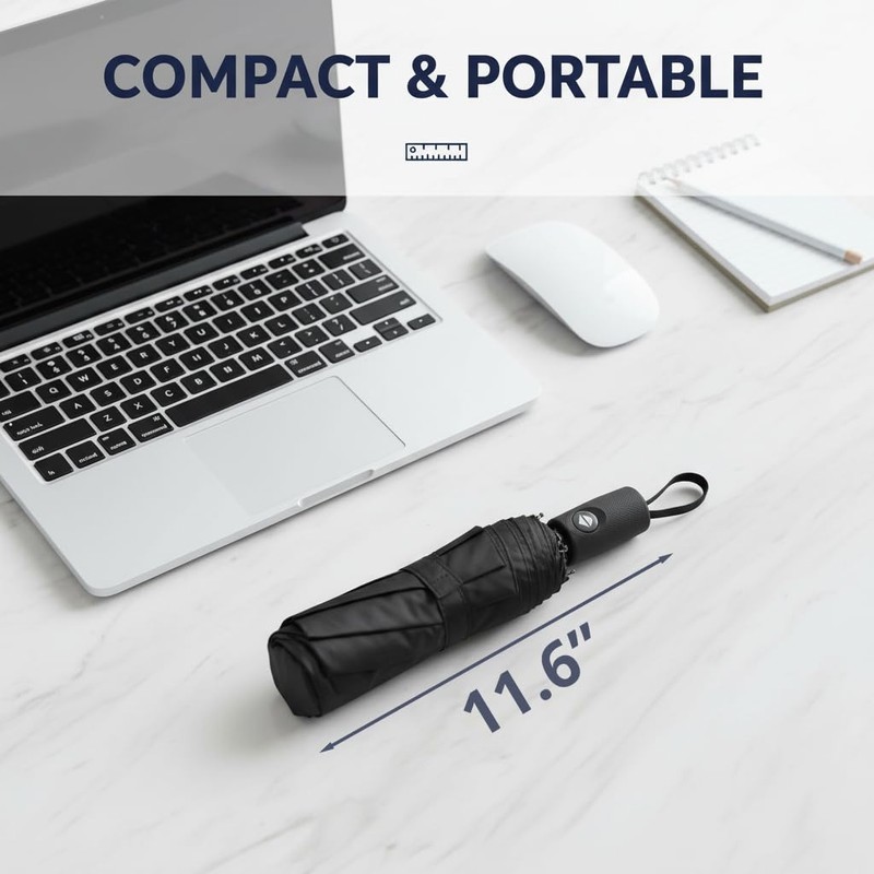 Mr. Pen- Windproof Travel Umbrella, Compact, Water Resistant, Light weight,