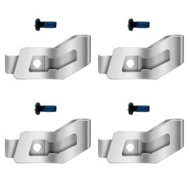 EAGLEGGO M12 Fuel Stubby 3/8" Impact Wrench Belt Clip Hook Kit Assembly, 4 Pack, Stainless Steel