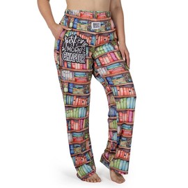 BRIEF INSANITY Just One More Chapter Lounge Pants - Size: Medium