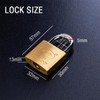 Padlock with Keys, Brass Heavy Duty Padlock Mini Solid Padlock