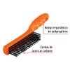 Truper CEA-54, Cepillo de alambre, cerdas acero al carbono, 64