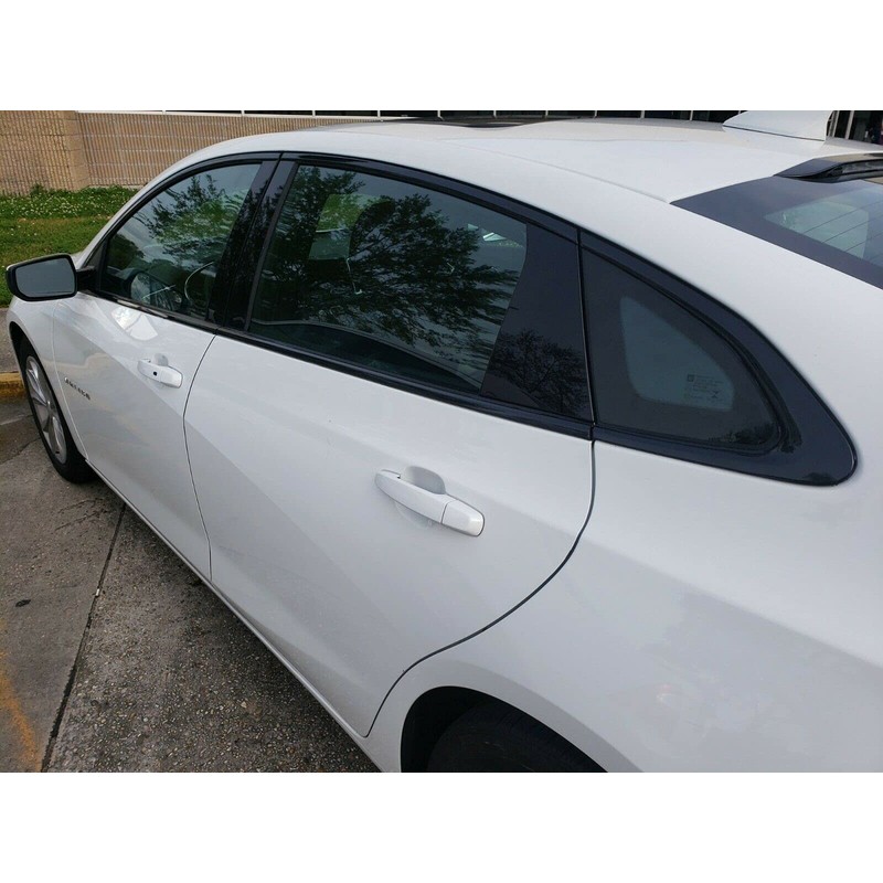 Chrome Delete Blackout Vinyl Overlay for 2016-2021 Chevy Malibu Window