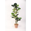 D&W Silks 48" Fiddle Leaf Fig Tree in Terra Cotta