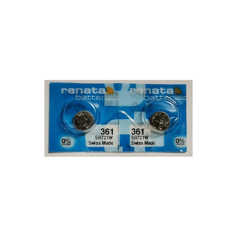 Renata 361 SR721W Batteries - 1.55V Silver Oxide 361 Watch