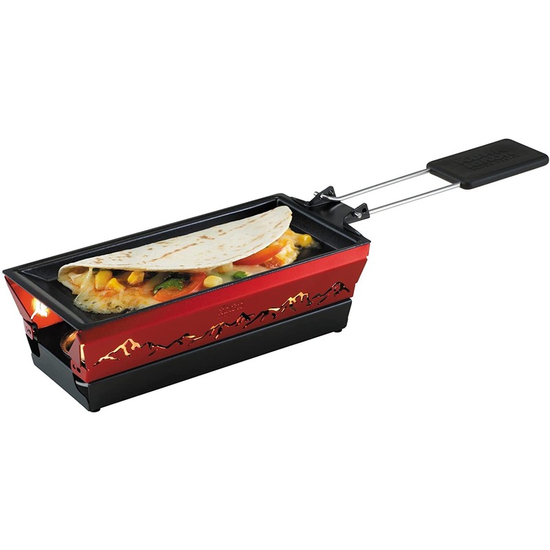 Kuhn Rikon 32172 Mini Raclette Set, Alpine Glow Red, Steel,