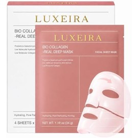Collagen Face Mask for Skincare Routine and Self-Care Beauty Merchandising - Luxeira Bio Real Deep Hydrating Overnight
