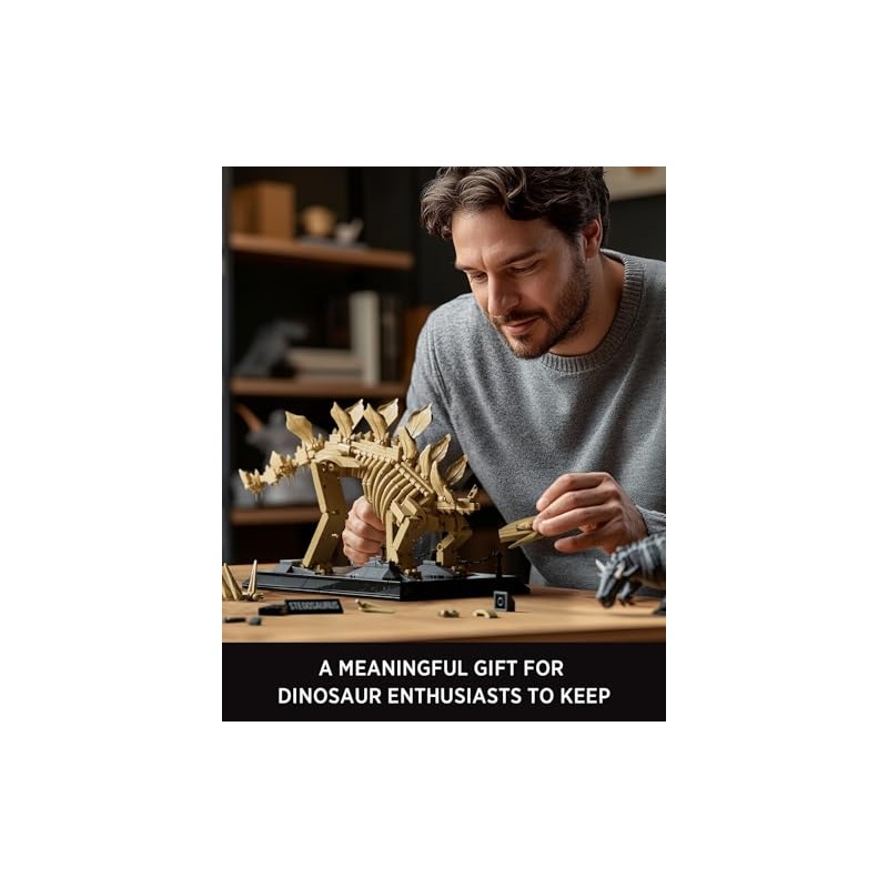 Nifeliz Stegosaurus Fossils Model Set, Dinosaur Skeleton Building Set with